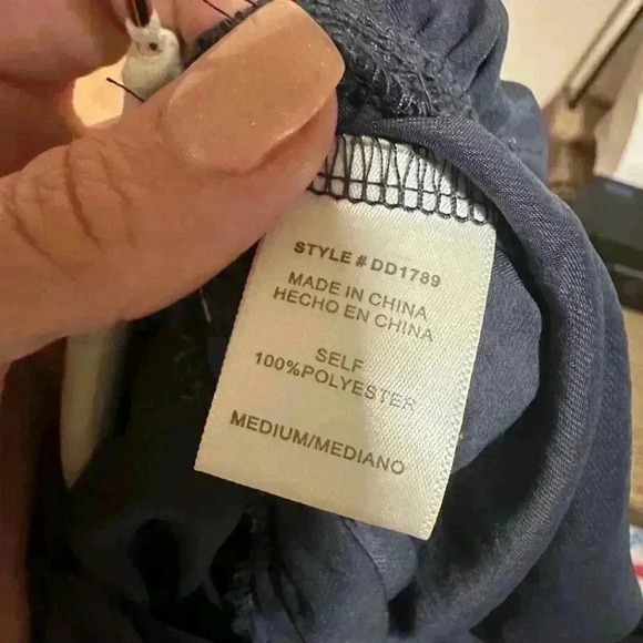 Dress Day Brand Blue Size Medium Woman's Wide Leg Pantsuit Soft Comfortable - Picture 3 of 15